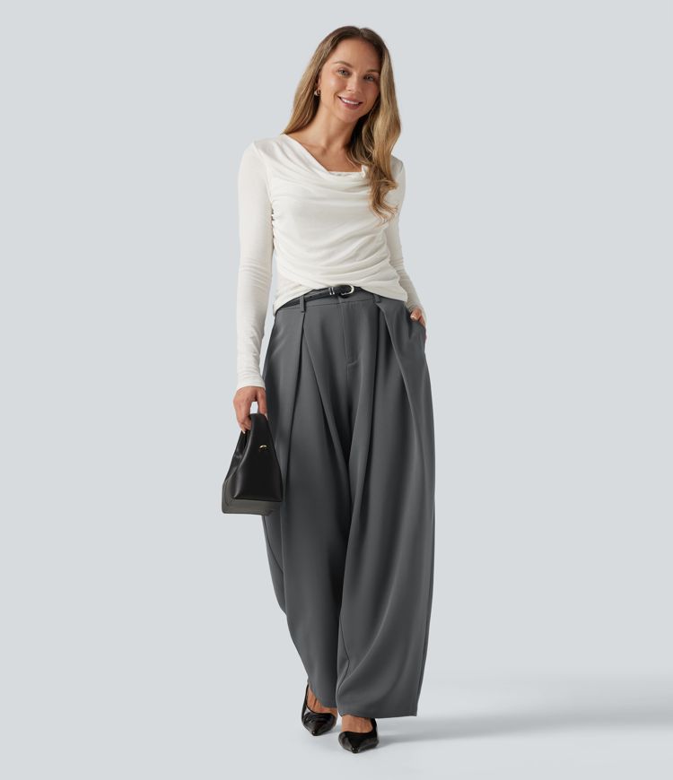 High Waisted Baggy Work Pants with Pockets High Waisted Baggy Work Pants with Pockets