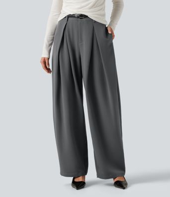 High Waisted Baggy Work Pants with Pockets High Waisted Baggy Work Pants with Pockets