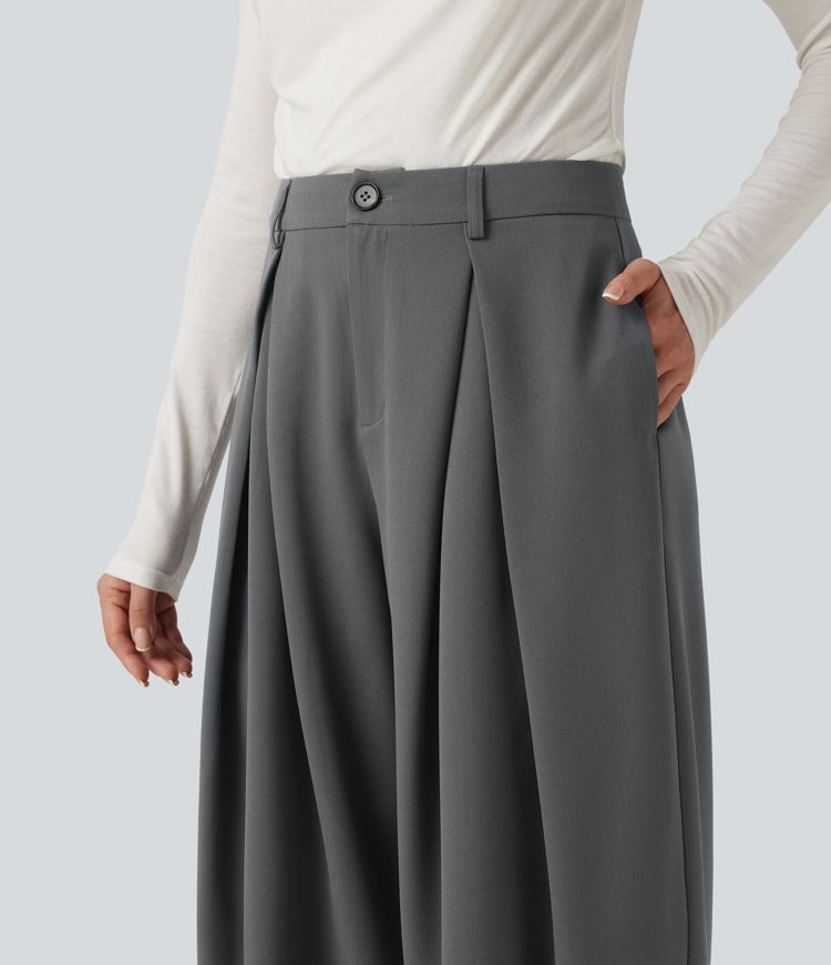 High Waisted Baggy Work Pants with Pockets High Waisted Baggy Work Pants with Pockets