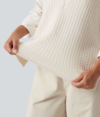 Deep V Neck Casual Sweater Vest Deep V Neck Casual Sweater Vest