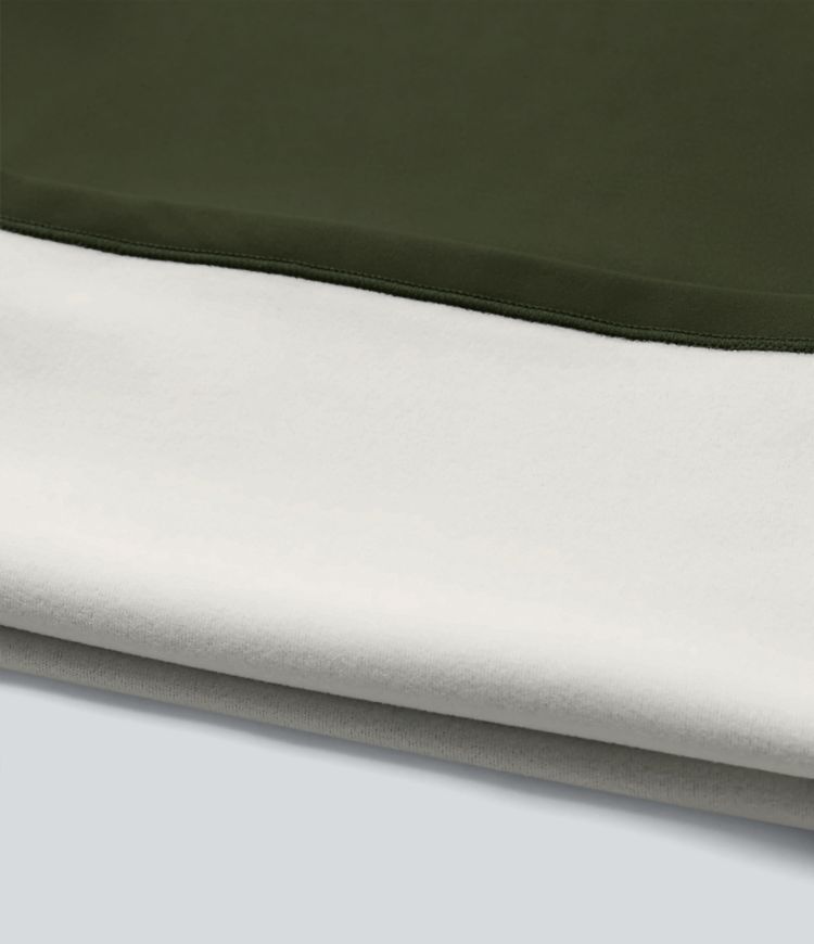 Pantalon de yoga en polaire taille haute gainant coupe droite avec poches Pantalon de yoga en polaire taille haute gainant coupe droite avec poches