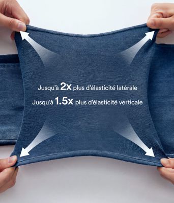 Short en jean Halara Flex™ ample décontracté grande taille ventre plat, taille haute, croisé, à poches