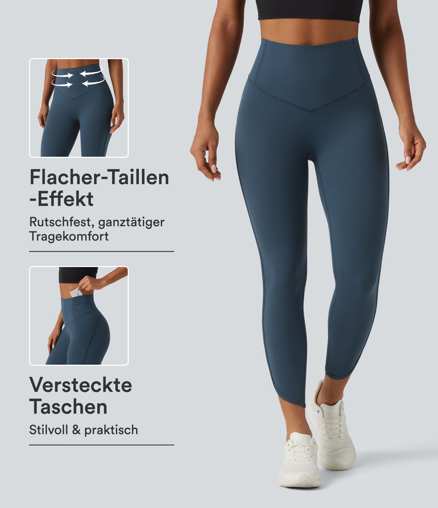 Halara UltraSculpt™ - Workout-Leggings mit hohem Bund, Seitentaschen und Bauchkontrolle Halara UltraSculpt™ - Workout-Leggings mit hohem Bund, Seitentaschen und Bauchkontrolle