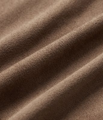Robe de soirée mini sans manches effet suédine à encolure arrondie et franges