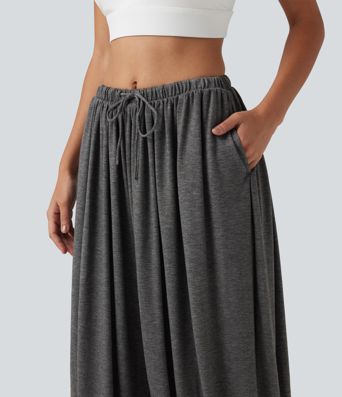 Mid Rise Drawstring Dance Joggers with Pockets