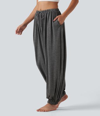 Mid Rise Drawstring Dance Joggers with Pockets