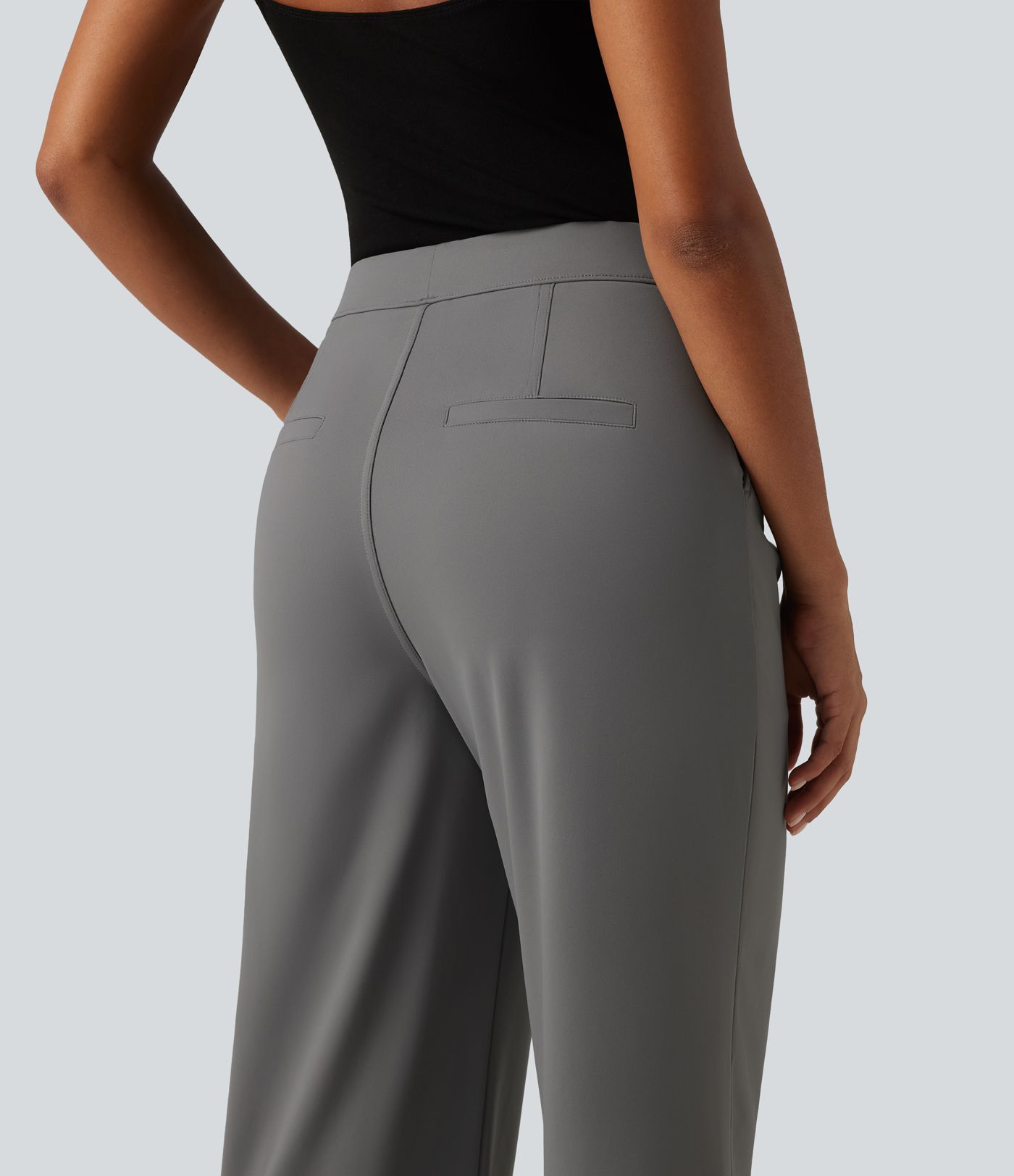 Patitoff™ 2.0 Pet Hair Resistant High Waisted Straight Leg Work Pants with Pockets