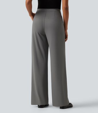Patitoff™ 2.0 Pet Hair Resistant High Waisted Straight Leg Work Pants with Pockets