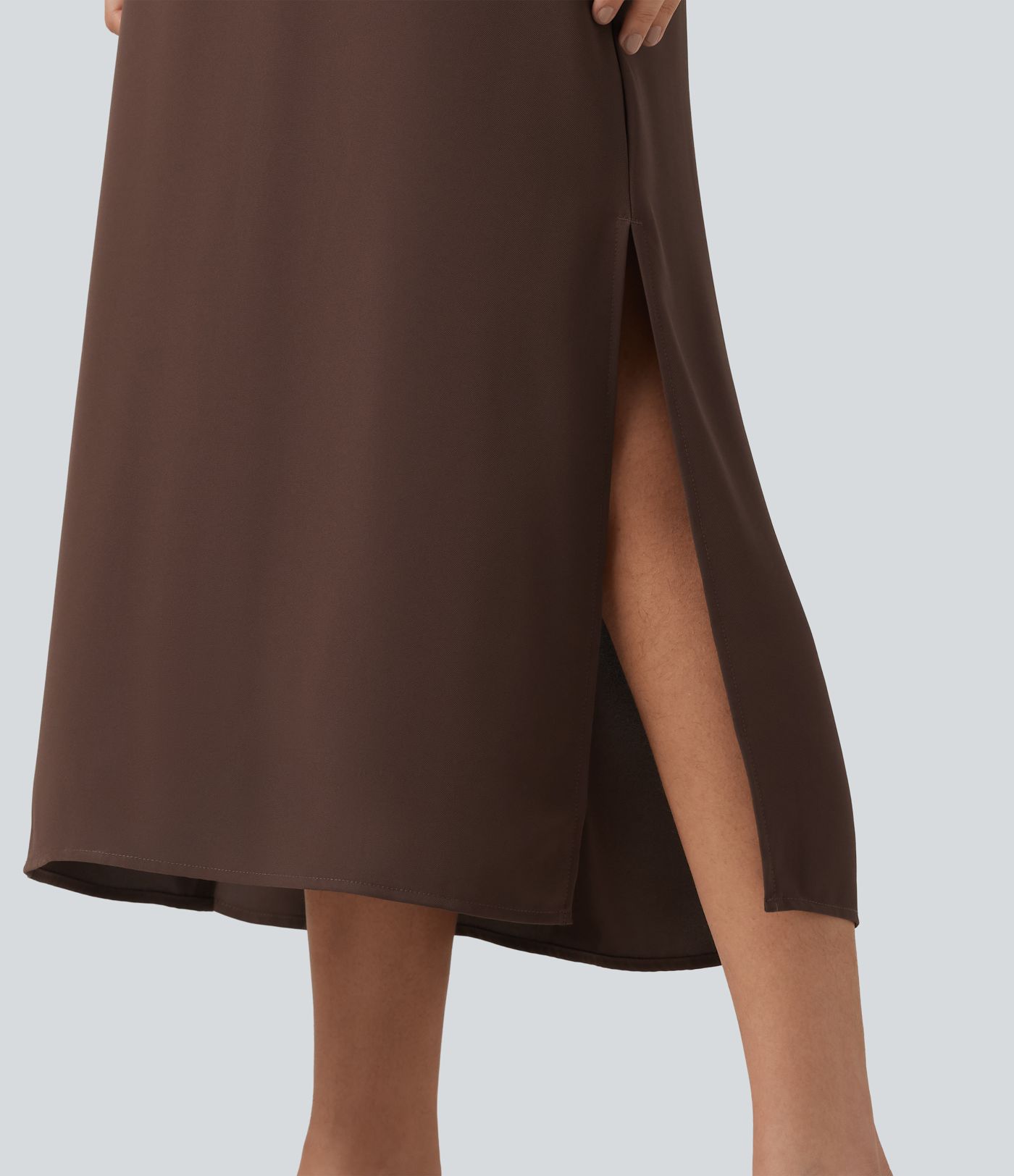 Boat Neck Cap Sleeve Midi Work Dress with Pockets