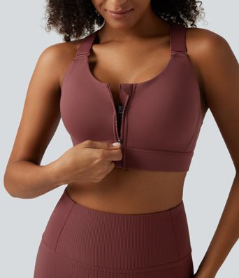 High Support U Neck Adjustable Straps Training Sports Bra with Non-Removable Pad High Support U Neck Adjustable Straps Training Sports Bra with Non-Removable Pad