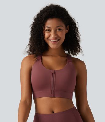 High Support U Neck Adjustable Straps Training Sports Bra with Non-Removable Pad High Support U Neck Adjustable Straps Training Sports Bra with Non-Removable Pad