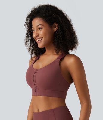High Support U Neck Adjustable Straps Training Sports Bra with Non-Removable Pad High Support U Neck Adjustable Straps Training Sports Bra with Non-Removable Pad
