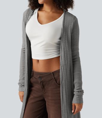 Long Sleeve Casual Longline Coat