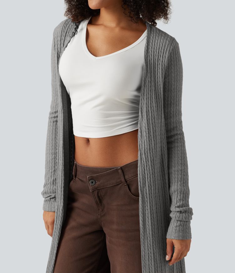 Long Sleeve Casual Longline Coat