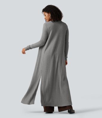 Long Sleeve Casual Longline Coat