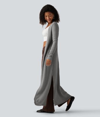 Long Sleeve Casual Longline Coat