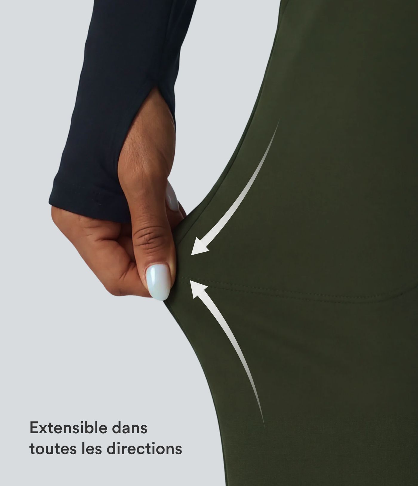 Pantalon de yoga en polaire taille haute gainant coupe droite avec poches Pantalon de yoga en polaire taille haute gainant coupe droite avec poches