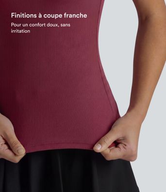 Haut de danse à épaules dénudées, manches courtes et coussinets amovibles, bonnets B à E
