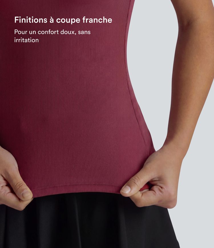 Haut de danse à épaules dénudées, manches courtes et coussinets amovibles, bonnets B à E