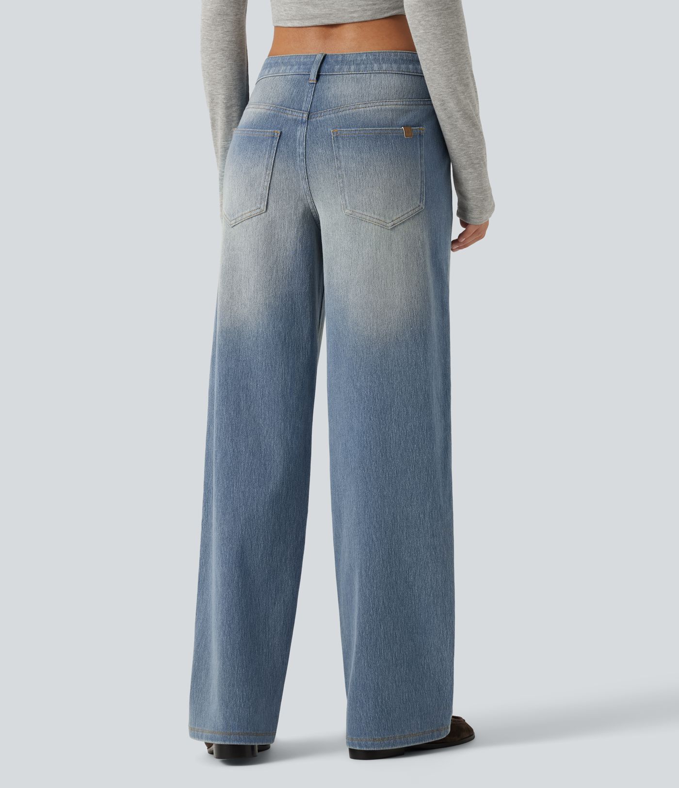 Halara Flex™ Low Rise Straight Leg Casual Jeans with Pockets