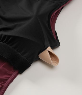 V Neck Ruched InstantCool Quick Dry Built-in Bra Yoga Sports Top