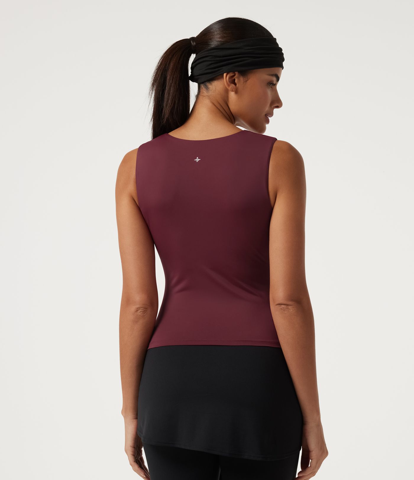 V Neck Ruched InstantCool Quick Dry Built-in Bra Yoga Sports Top