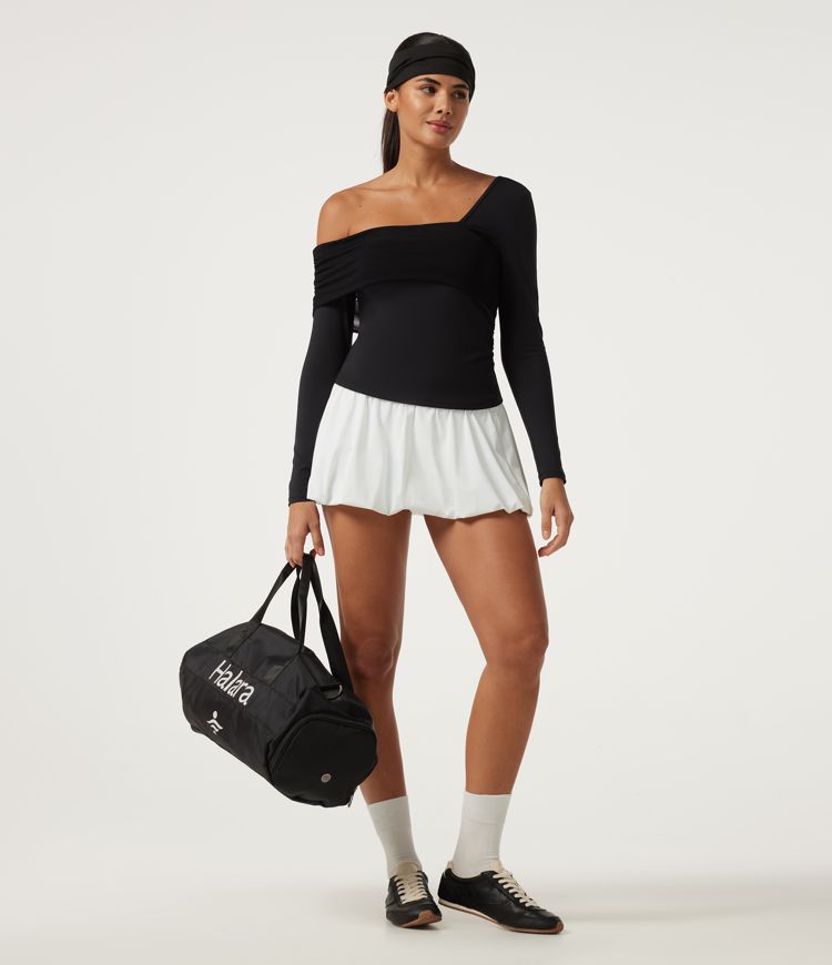 SoftlyZero™ Airy One Shoulder Asymmetric Long Sleeve Built-in Bra InstantCool Yoga Sports Top SoftlyZero™ Airy One Shoulder Asymmetric Long Sleeve Built-in Bra InstantCool Yoga Sports Top