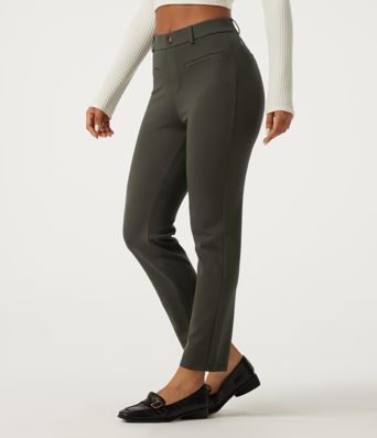 Halara Flex™ Arbeitshose mit mittlerer Bundhöhe, schmal zulaufender Passform und Taschen Halara Flex™ Arbeitshose mit mittlerer Bundhöhe, schmal zulaufender Passform und Taschen