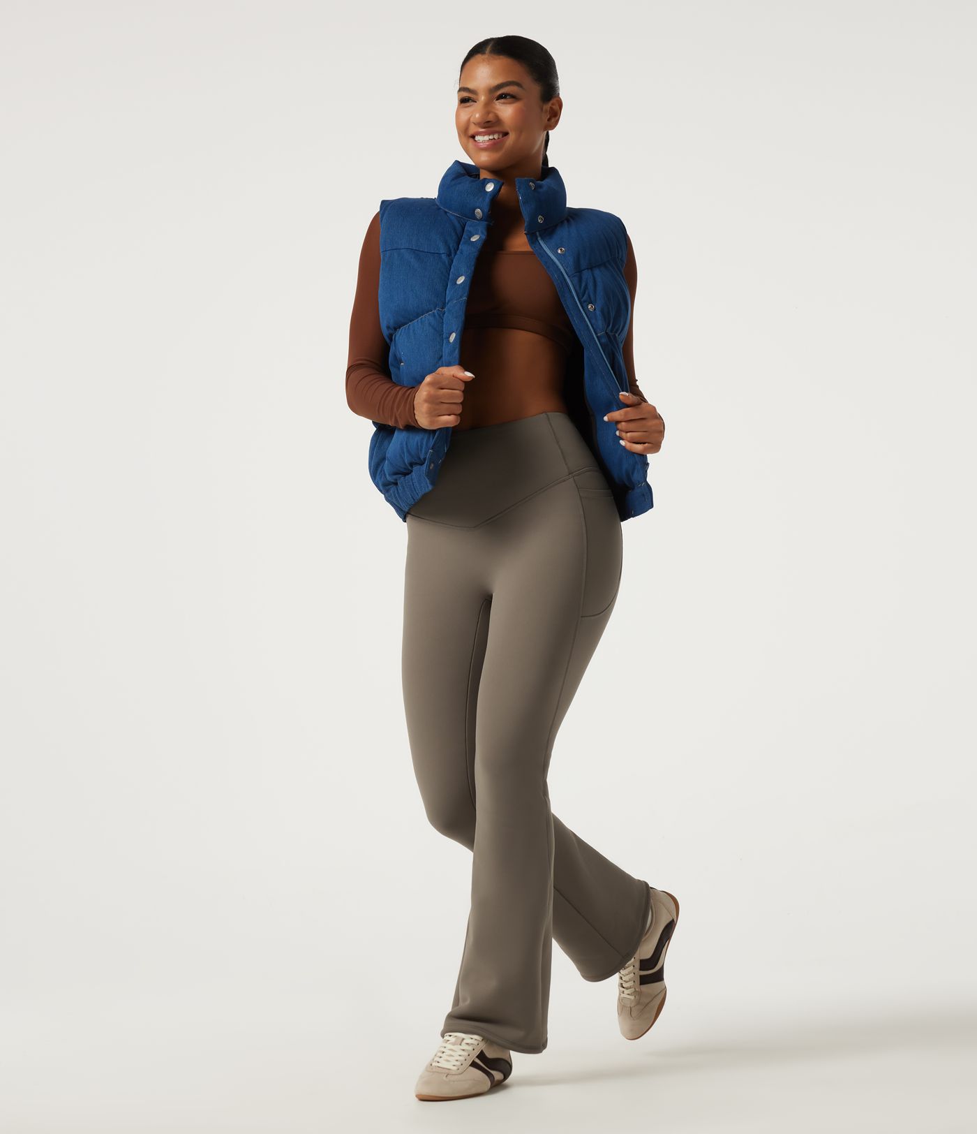 Halara UltraSculpt™ High Waisted Bootcut Fleece Workout Leggings with Pockets Halara UltraSculpt™ High Waisted Bootcut Fleece Workout Leggings with Pockets