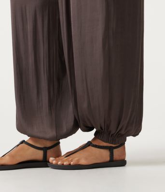 Mid Rise Ruched Casual Joggers with Pockets