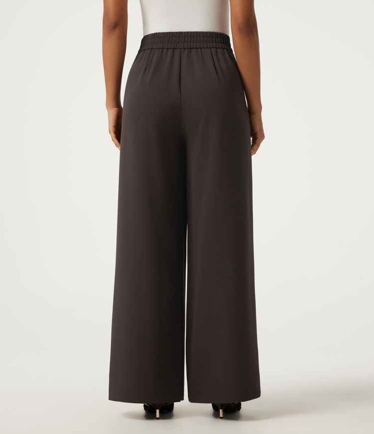 High Waisted Wide Leg Work Pants with Pockets High Waisted Wide Leg Work Pants with Pockets
