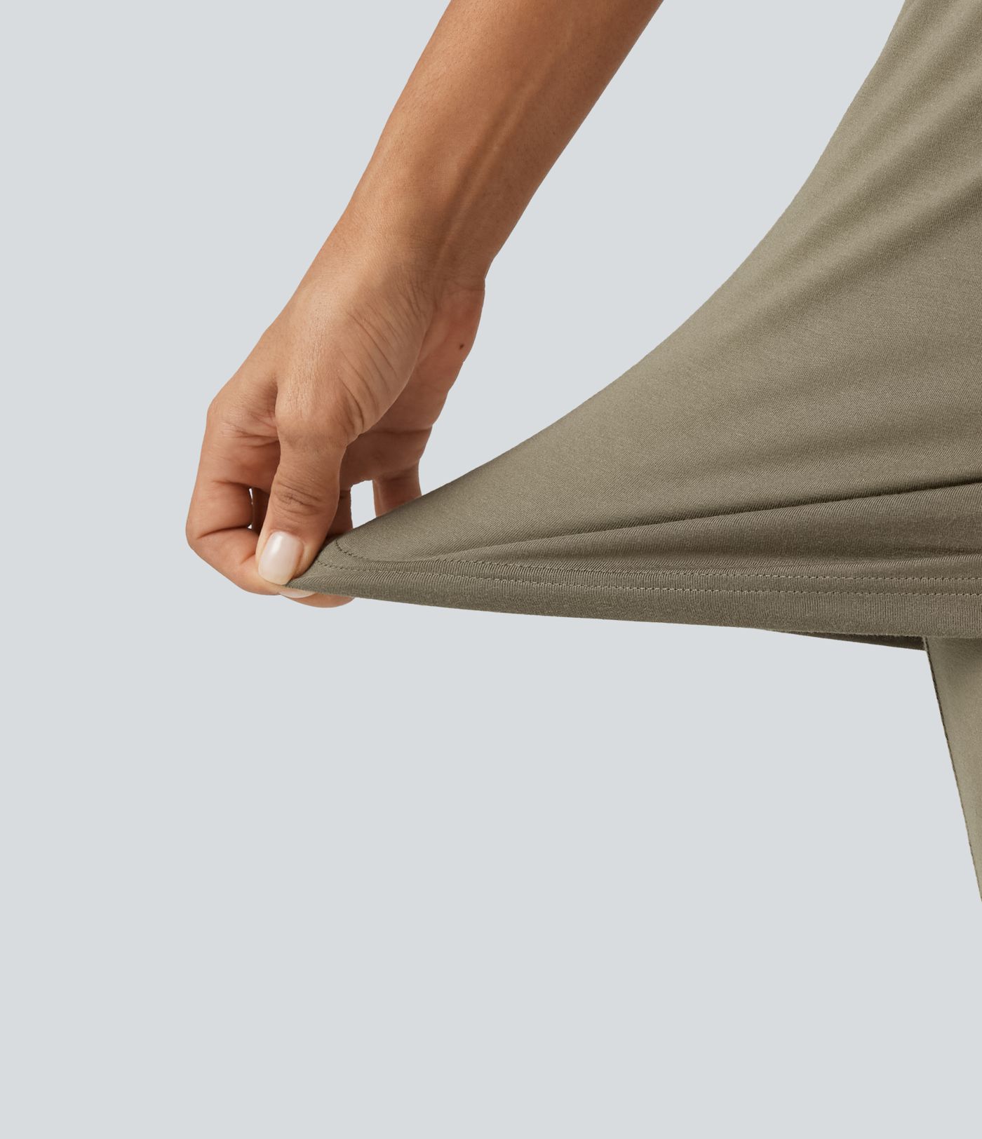Legging-jupe taille haute à lien sur le côté et fronces avec poche Legging-jupe taille haute à lien sur le côté et fronces avec poche