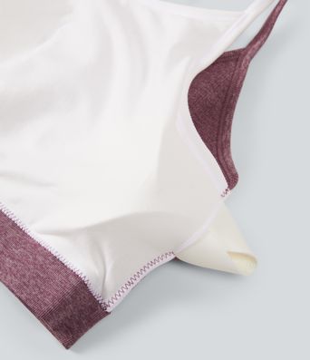 OneForm Seamless Flow Low Support U Neck Built-in Bra Cropped Workout Sports Bra