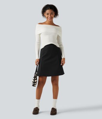 High-Waist A-Linien-Minirock für das Büro High-Waist A-Linien-Minirock für das Büro
