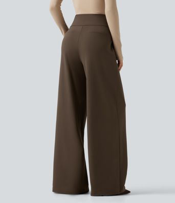 Halara Flex™ High Waisted Wide Leg Work Pants with Pockets Halara Flex™ High Waisted Wide Leg Work Pants with Pockets