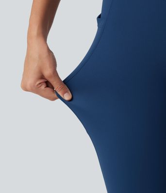 Halara UltraSculpt™ High Waisted Tummy Control Crossover Workout Leggings with Pockets