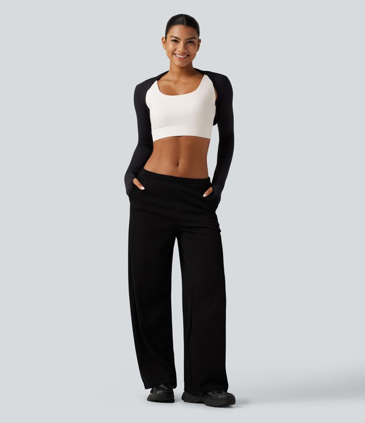 Halara Ultrasculpt™ Medium Support Backless Adjustable Buckle Built-in Bra Training Sports Bra DD-F Cups
