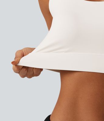 Halara Ultrasculpt™ Medium Support Backless Adjustable Buckle Built-in Bra Training Sports Bra DD-F Cups