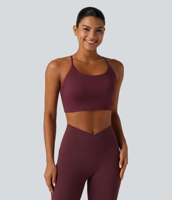 SoftlyZero™ Airy Scoop Neck Built-in Bra InstantCool Cropped Yoga Tank Top SoftlyZero™ Airy Scoop Neck Built-in Bra InstantCool Cropped Yoga Tank Top