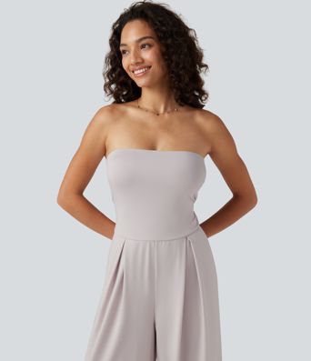 Tube Baggy Casual Jumpsuit with Pockets-Easy Peezy Edition Tube Baggy Casual Jumpsuit with Pockets-Easy Peezy Edition
