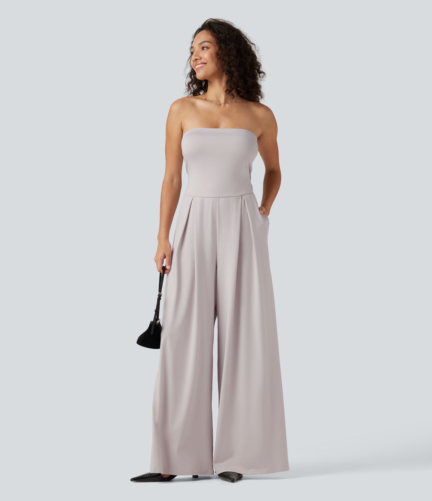 Tube Baggy Casual Jumpsuit with Pockets-Easy Peezy Edition Tube Baggy Casual Jumpsuit with Pockets-Easy Peezy Edition