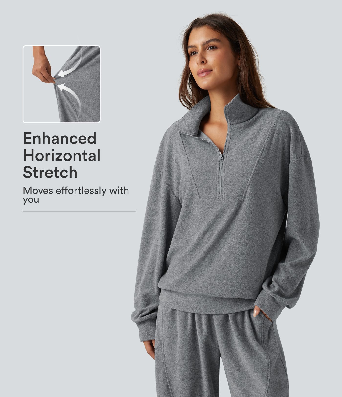 Stand Collar Long Sleeve Casual Sweatshirt Stand Collar Long Sleeve Casual Sweatshirt