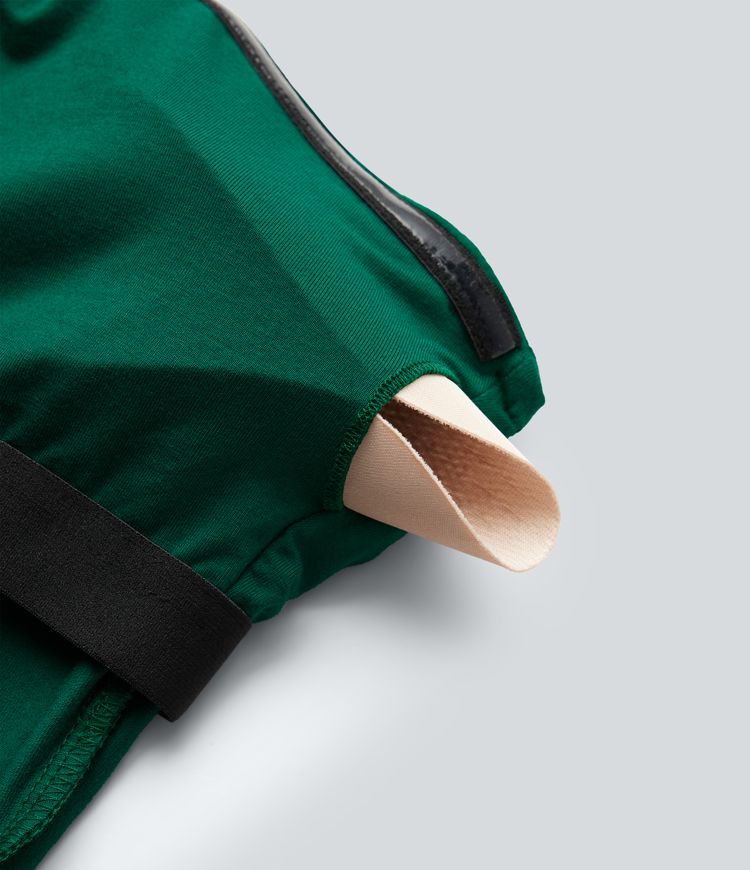 Tube Tie Front Built-in Bra Casual Top