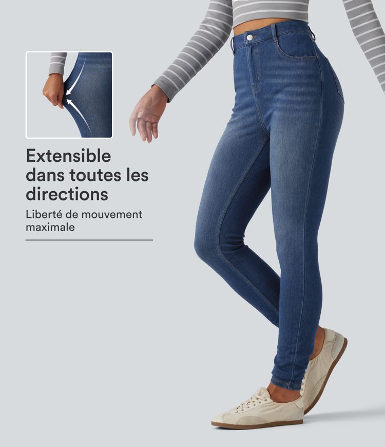 Jean skinny Halara Flex™ taille haute avec poches Jean skinny Halara Flex™ taille haute avec poches