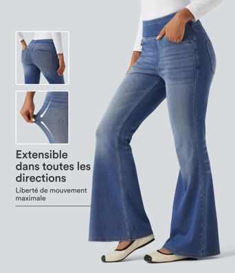 Jean flare Halara Flex™ taille haute avec poches