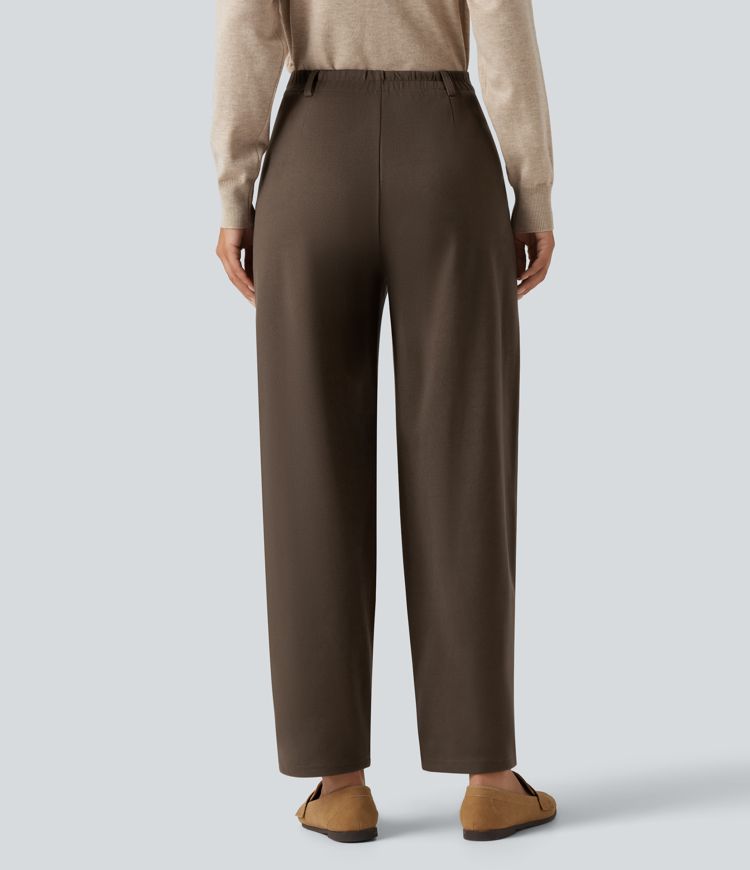 Rain Drum High Waisted Tapered Work Pants with Pockets / 2