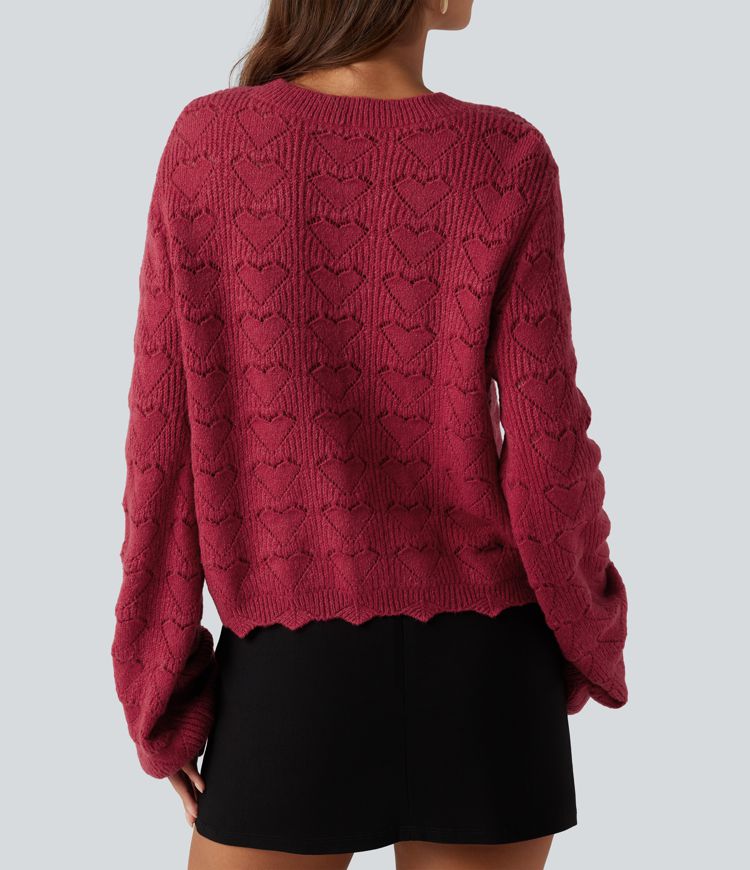 Round Neck Dropped Shoulder Long Sleeve Casual Sweater Round Neck Dropped Shoulder Long Sleeve Casual Sweater