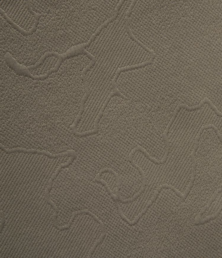 Lässige Jacke mit Kragen, langen Ärmeln und geometrischem Muster