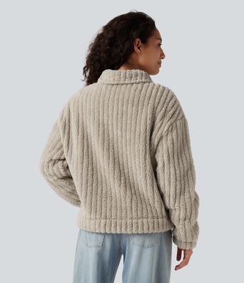 Long Sleeve Casual Sherpa Jacket