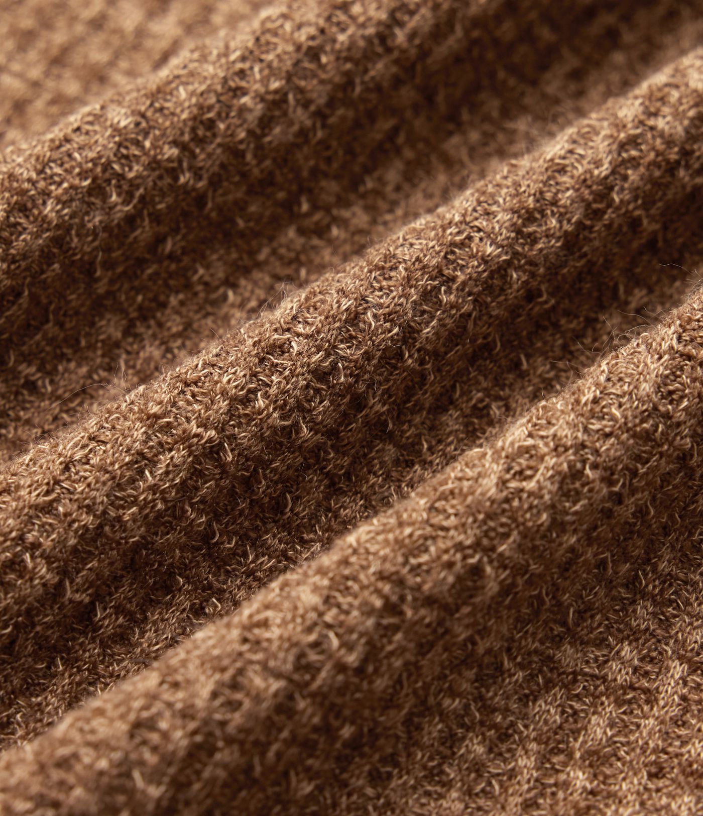 Veste décontractée maille gaufrée manches longues avec poches
